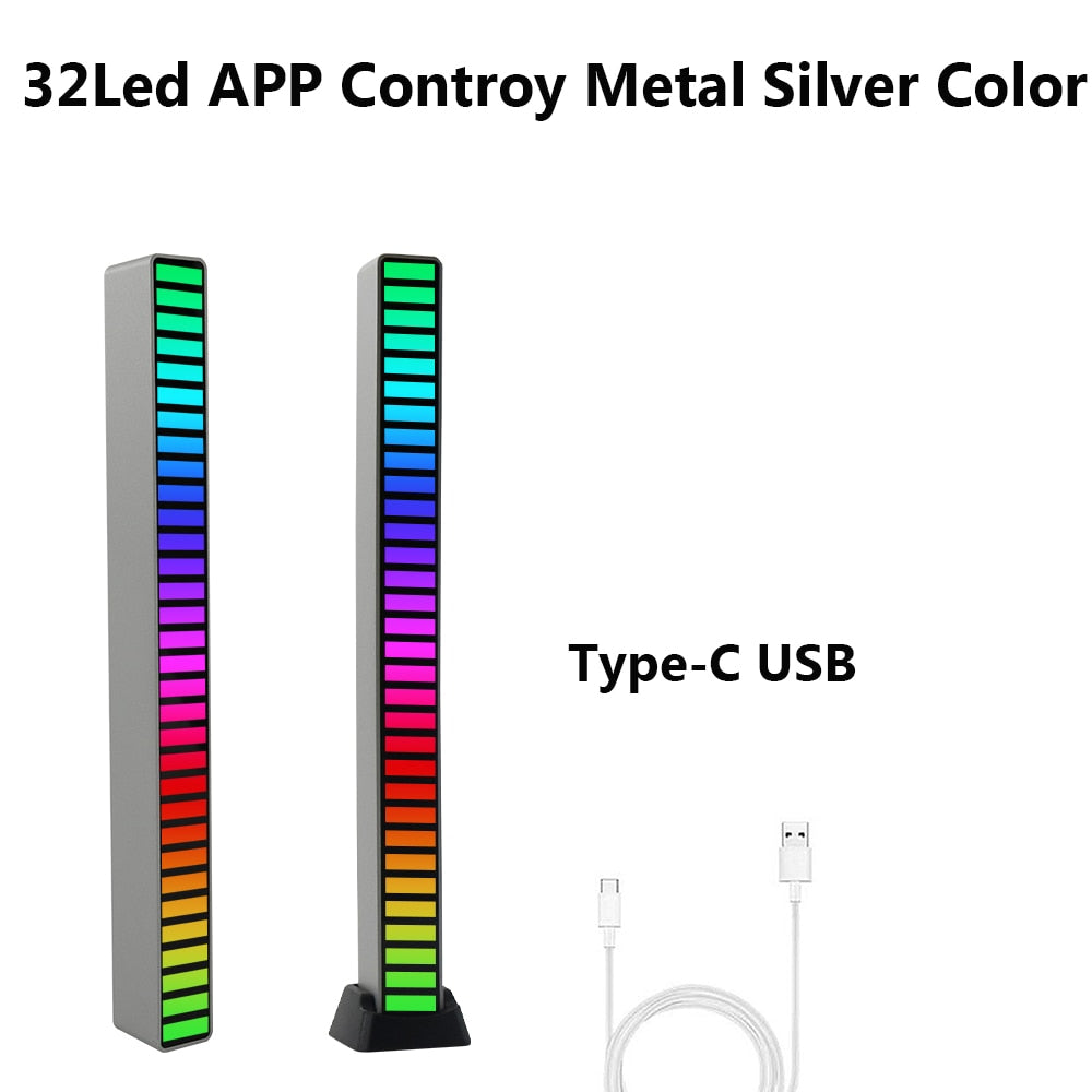 RGB Musik Sound Licht Bar 5V USB 16/32Led App Steuerung