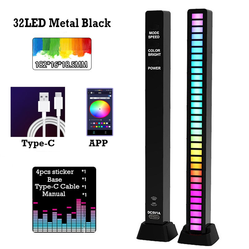 RGB Musik Sound Licht Bar 5V USB 16/32Led App Steuerung