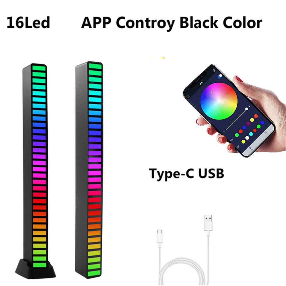 RGB Musik Sound Licht Bar 5V USB 16/32Led App Steuerung