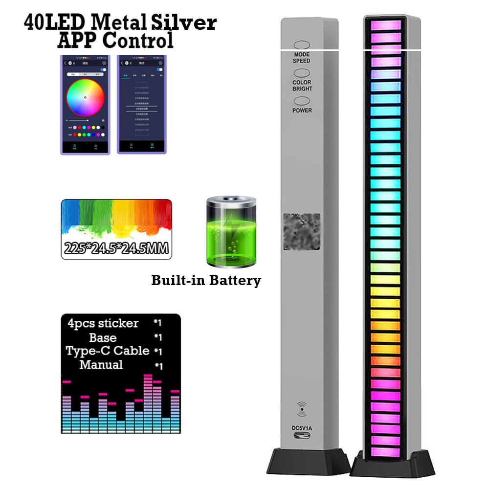 RGB Musik Sound Licht Bar 5V USB 16/32Led App Steuerung